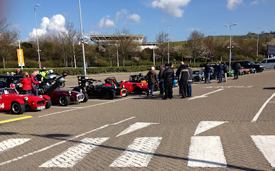 Sevens as far as the eye car see (well nearly!) at the Eurotunnel car park