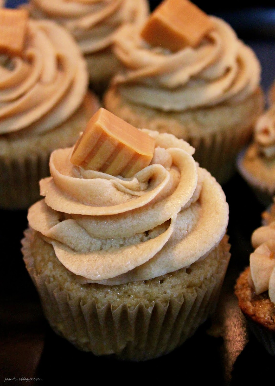Jo and Sue Caramel Cupcakes with Caramel Buttercream