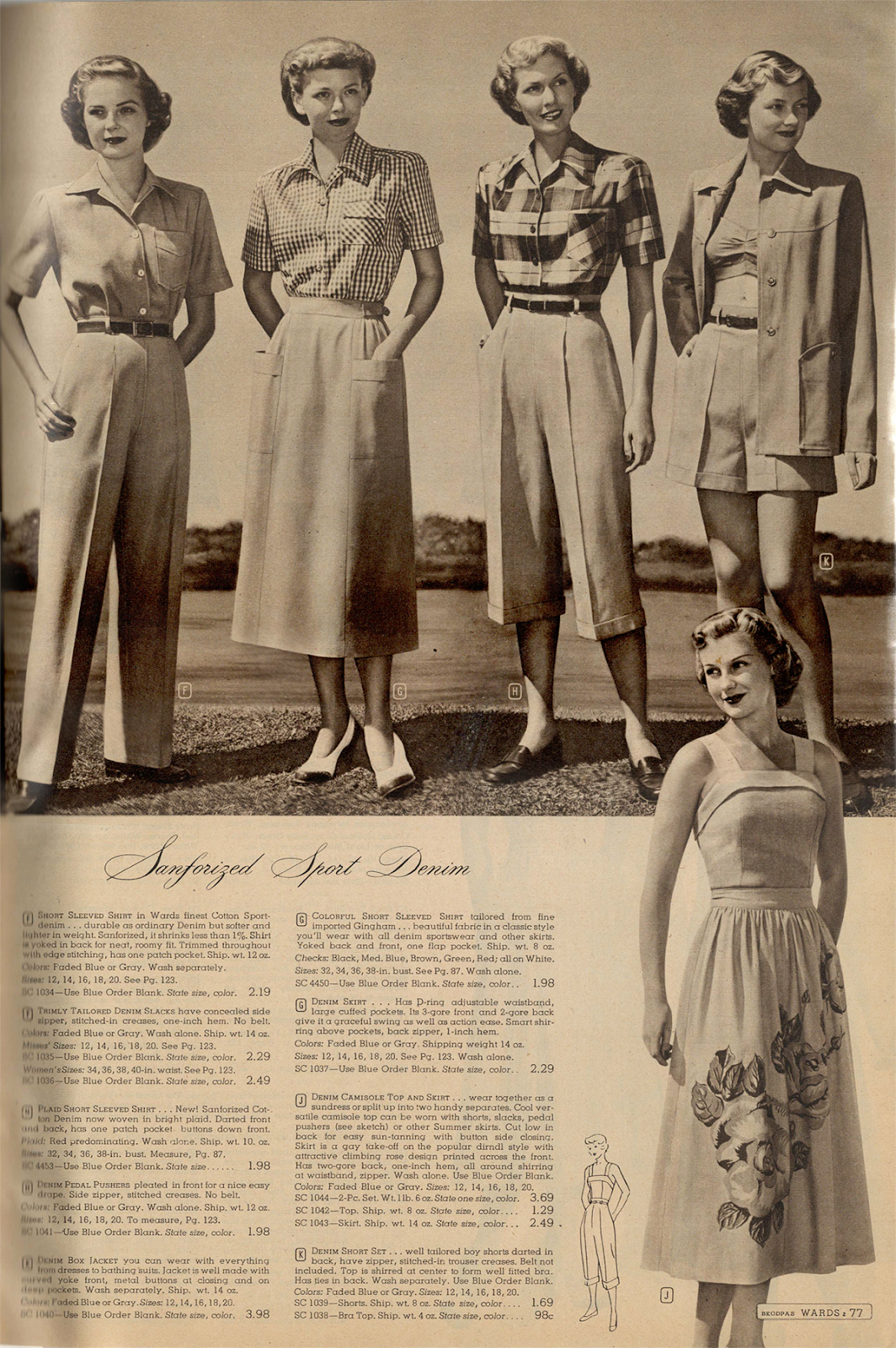 Au Bon Marché Sports Clothes Catalog – Early 1930s