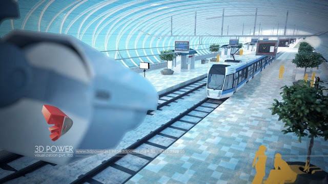 3D walkthrough Presentation of Metro Station Dholera