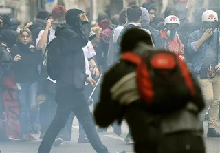 Tear Gas Used in Paris