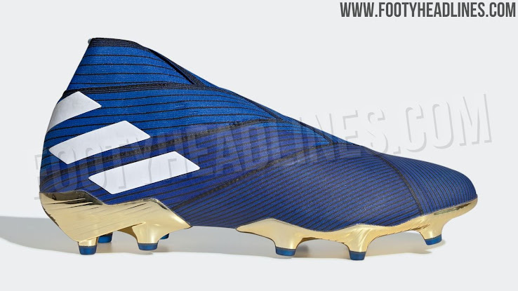 adidas gold and blue football boots