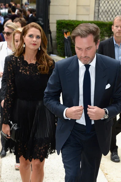 Princess Madeleine and Chris O'Neill attended the Valentino show as part of Paris Fashion Week