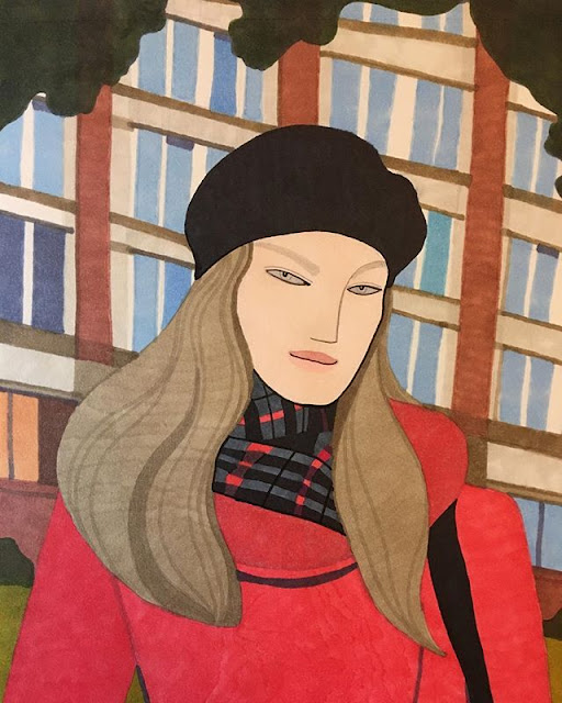 por Kelly Beeman | ilustraciones femeninas bonitas | arte y dibujo | cool art illustrations | a r t | iconoCero watercolor drawings by female artist Kelly Beeman | imagenes lindas de arte