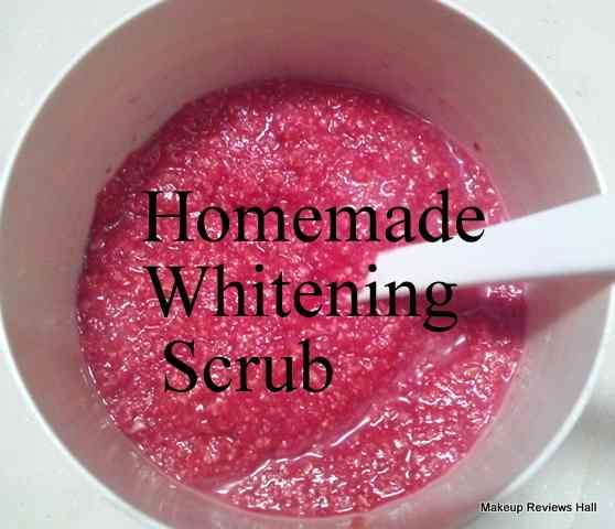 Homemade Whitening Scrub Recipe