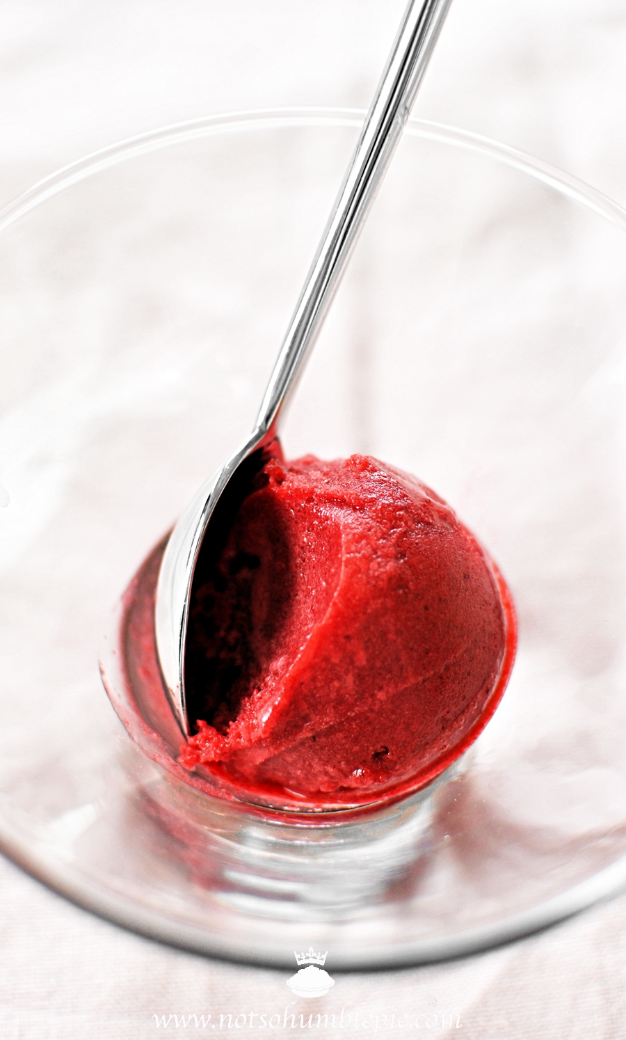 Not So Humble Pie: Red Rose Raspberry Sorbet