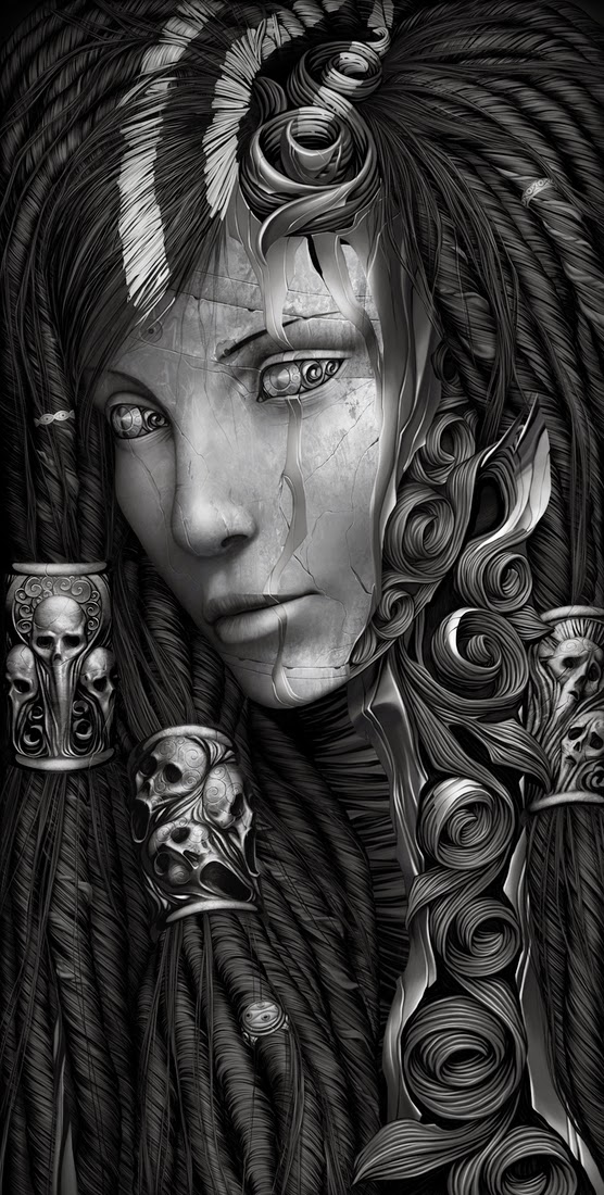 03-Sorceress-Alexander-Fedosov-Digital-Art-deep-in-Mythology-and-Fantasy-www-designstack-co