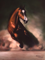 paintings-for-sale single-running-horse