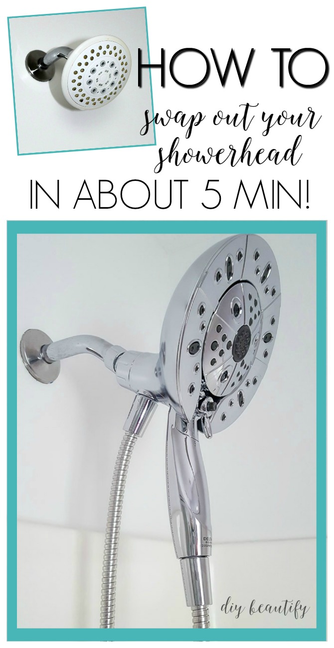 How to Swap out a Showerhead (and Delta ShowerHead Giveaway) DIY