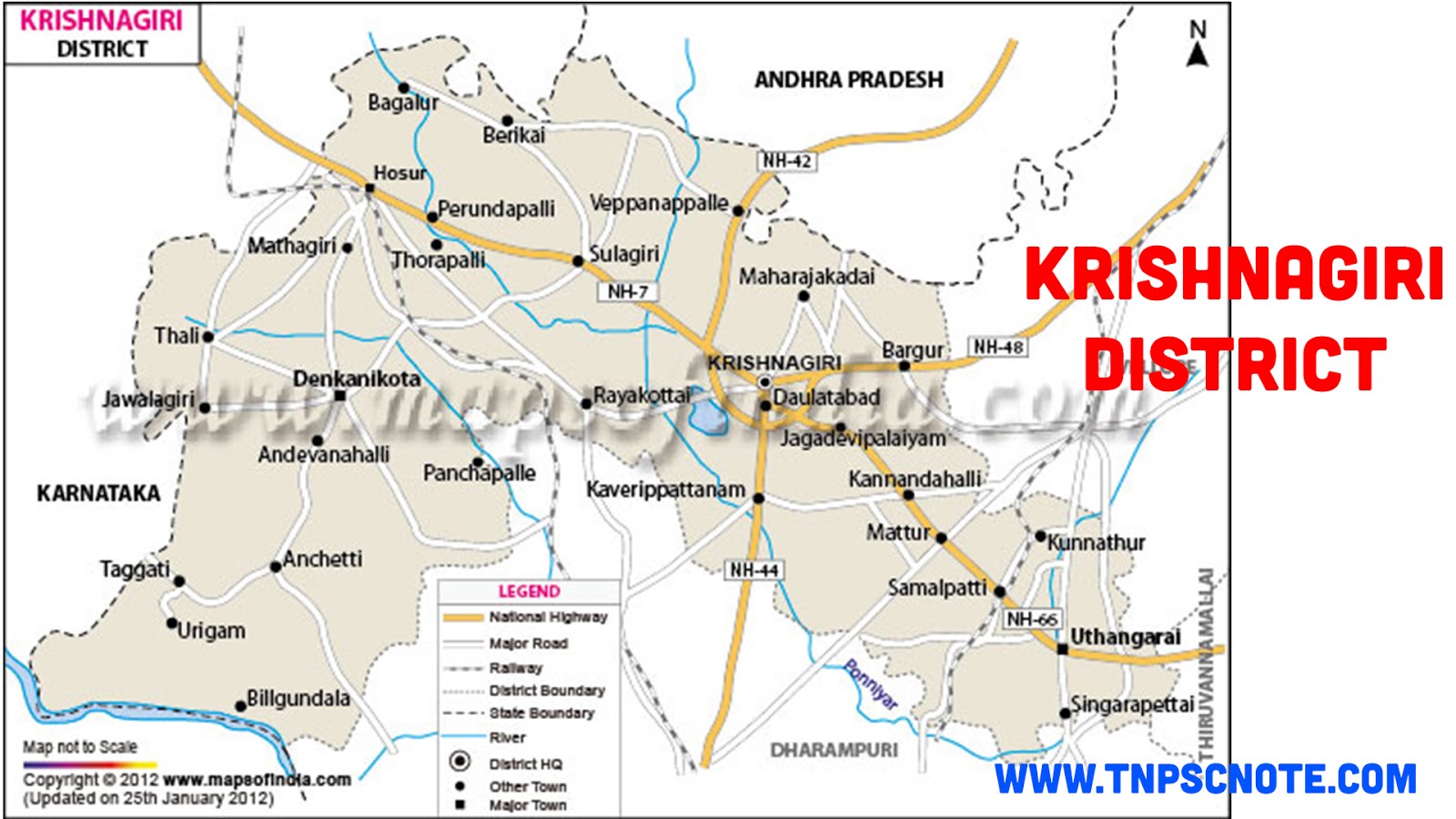 Krishnagiri District Information, Boundaries and History from Shankar
