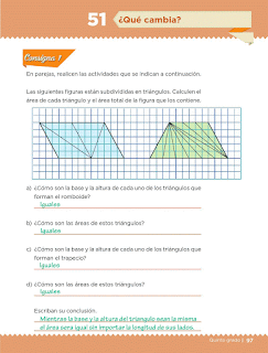 Respuestas Apoyo Primaria Desafíos Matemáticos 5to Grado Bloque III Lección 51 ¿Qué cambia?