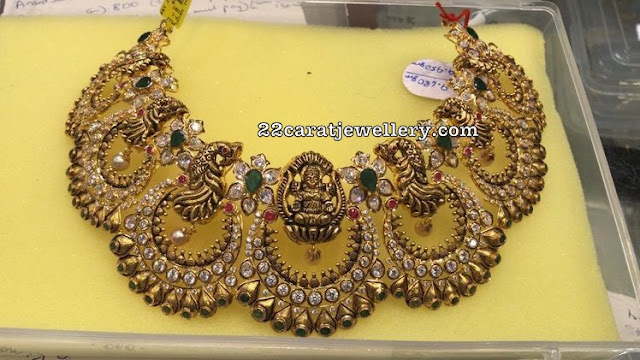Chandbali Lakshmi Choker by Premraj Jewellers Chandbali Lakshmi Choker by Premraj Jewellers