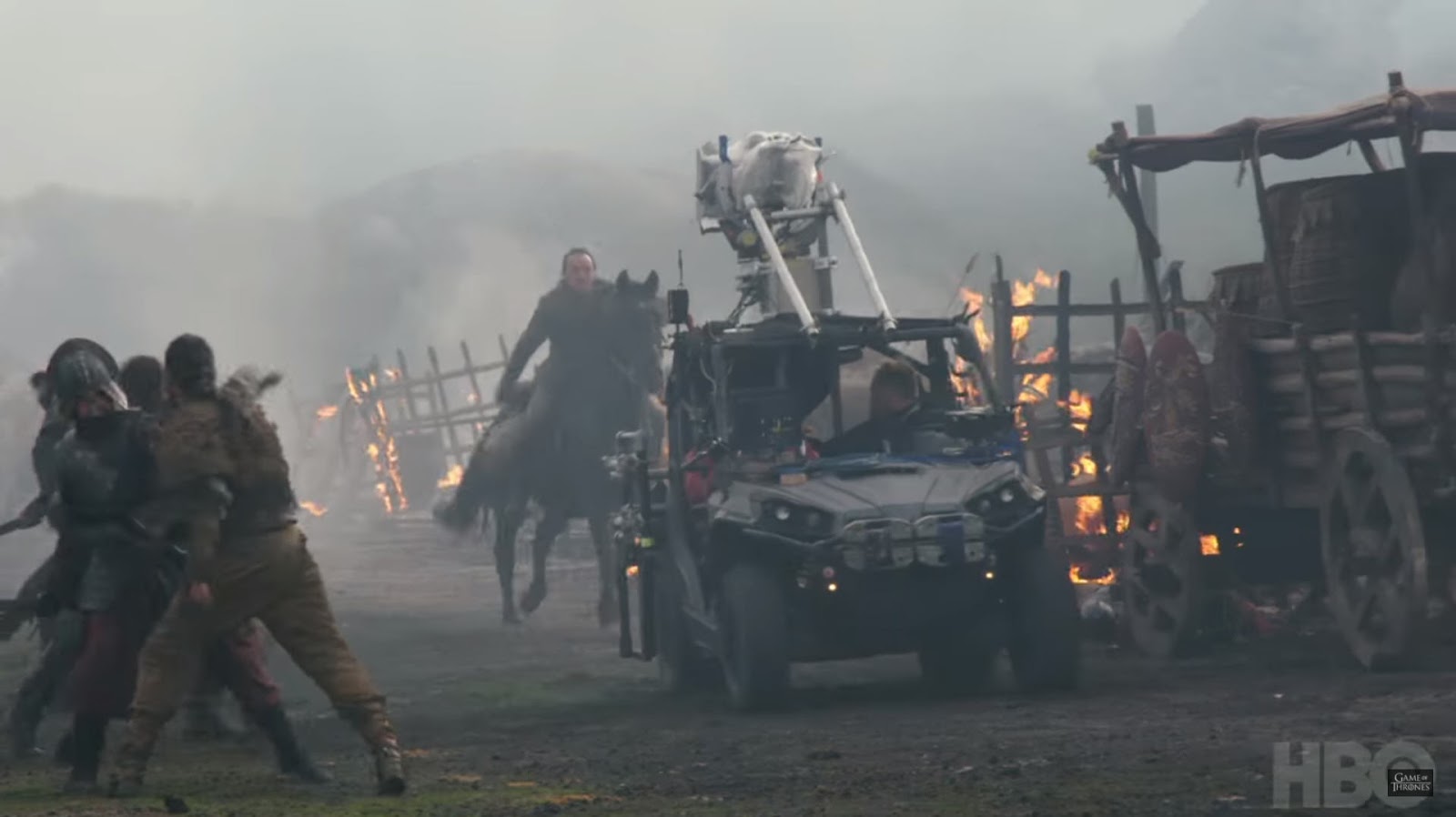 Behind the scenes the Loot Train Attack - Game of Thrones season 7