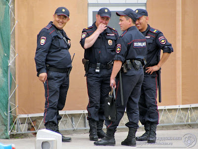 Полицейские, приехавшие на Универсиаду из других регионов