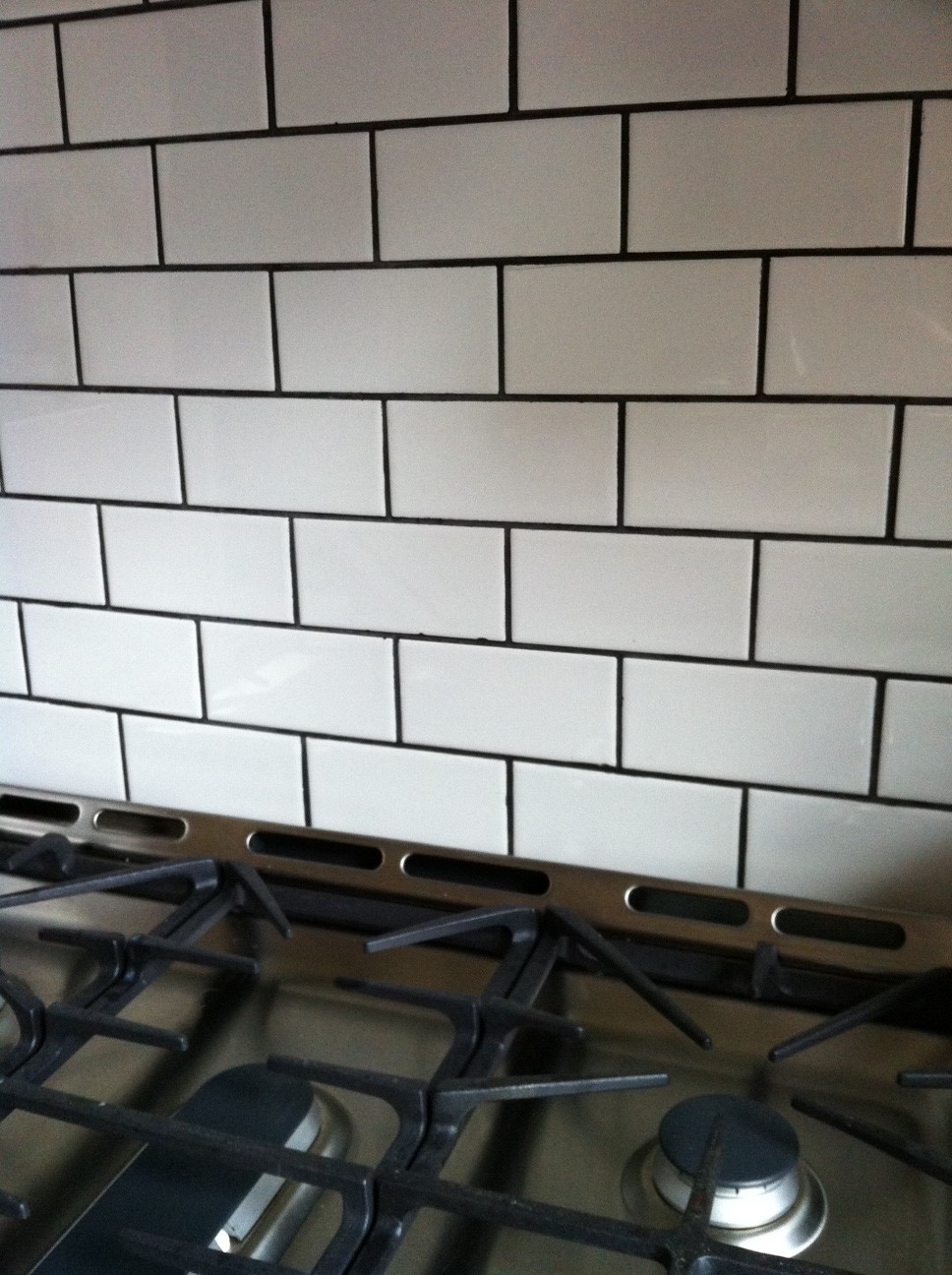subway tiles with black grout | For the Home | Pinterest