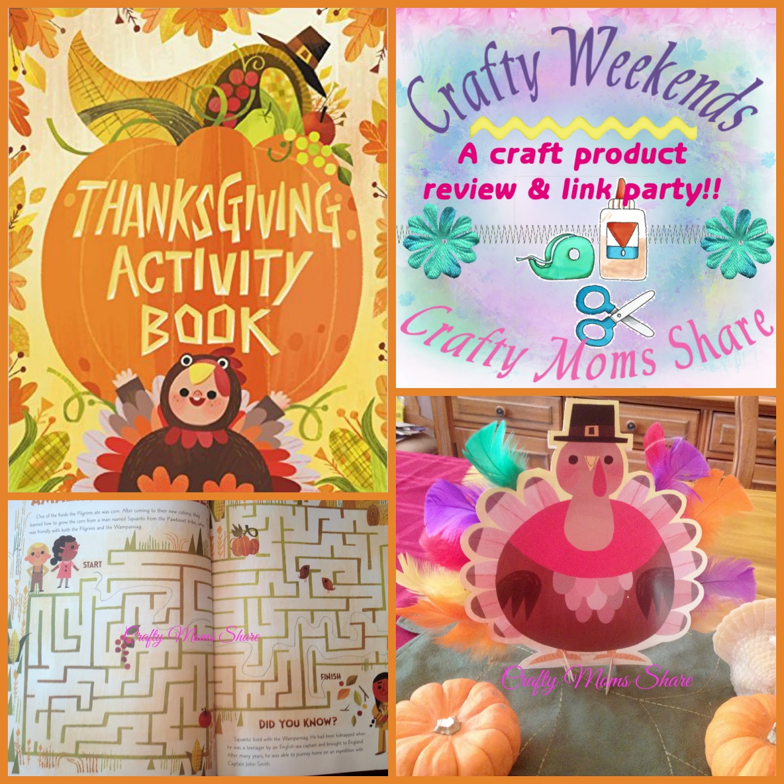 crafty moms share crafty weekend thanksgiving activity book