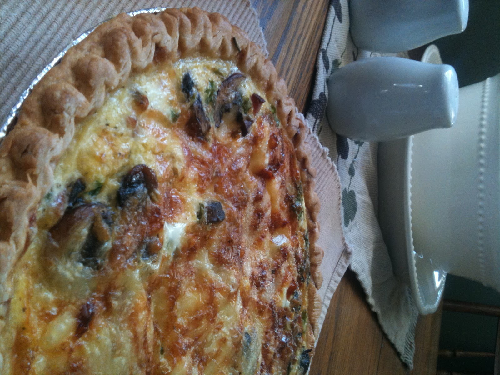 Weeknight Meals and More: Week 59, Recipe 5: Ham & Mushroom Quiche