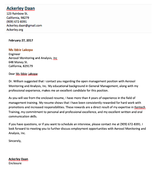 Cover Letter Template in Microsoft Word Cover Letter Template in Microsoft Word