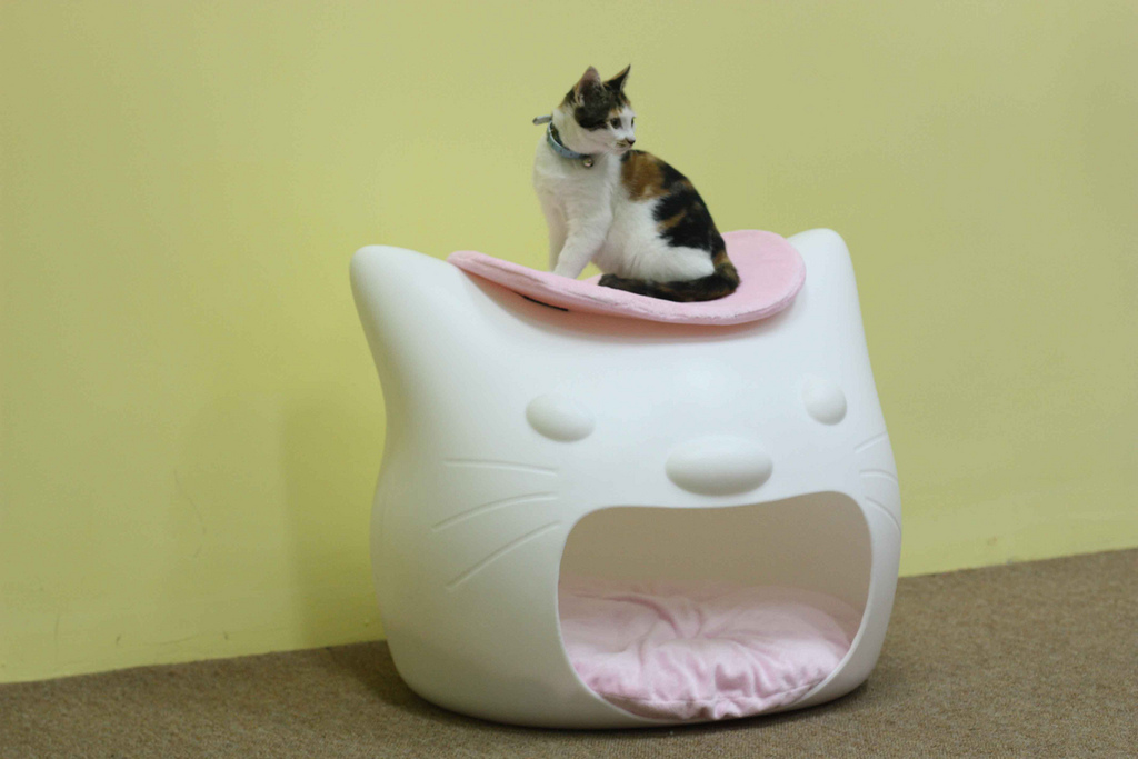 Pix Grove Kitten Head Pet Bed