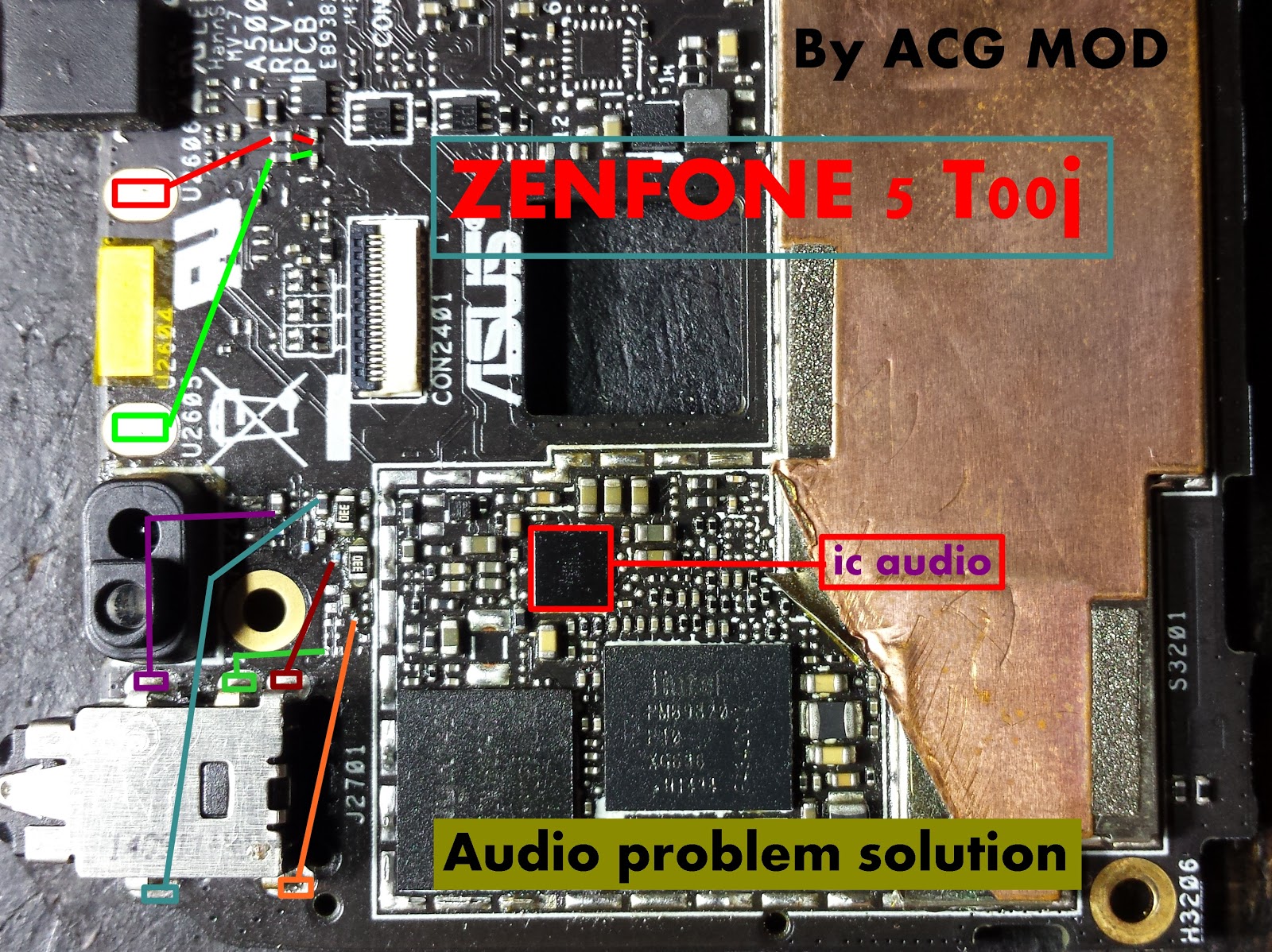 ACG mod ASUS ZENFONE 5(T00J) AUDIO WAYS/MODE HANDSFREE SOLUTION