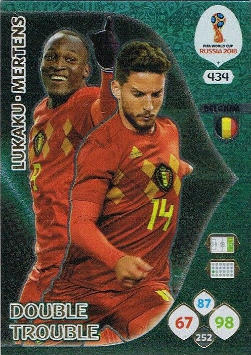 PANINI WORLD CUP 2018 ADRENALYN XL DOUBLE TROUBLE GAME CHANGER POWER 4 GS ICON 