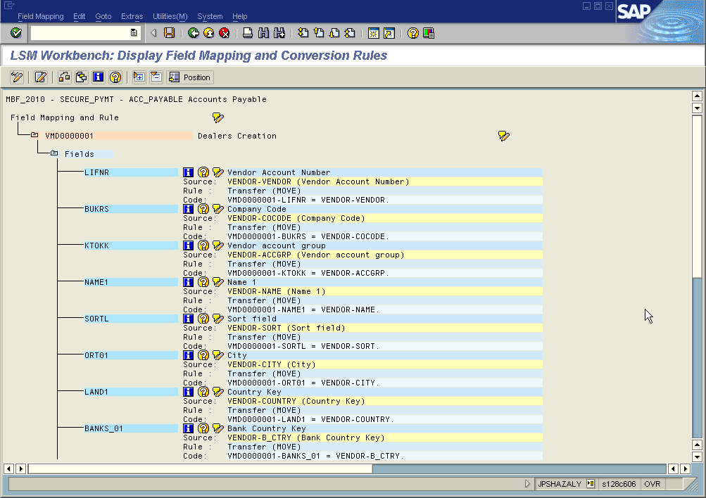 SAP FICO Central Mass Creation of Vendor (Supplier) Master Records through LSMW