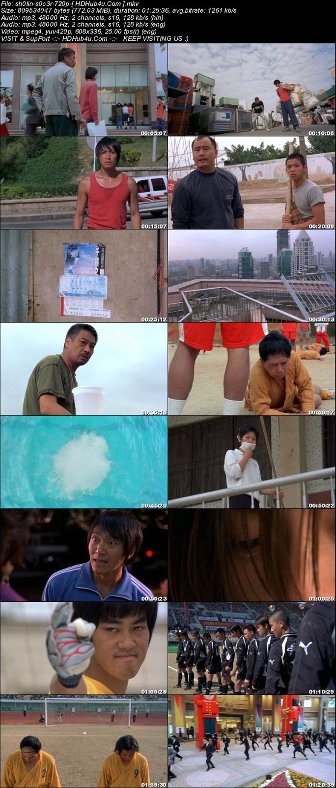 Shaolin Soccer 2001 Hindi Dual Audio DVDRip 290Mb Download
