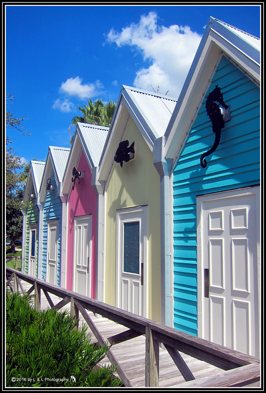 The Villages (Florida) Photos: Colorful Public Restrooms - Lake Sumter Landing