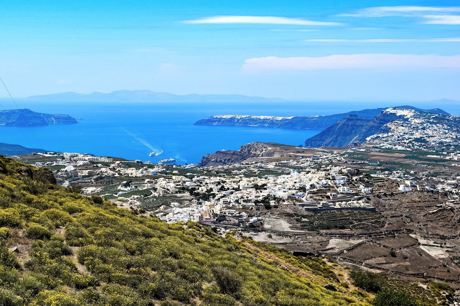 views over santorini