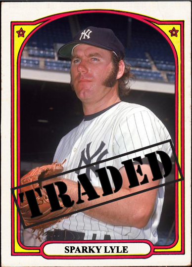 WHEN TOPPS HAD (BASE)BALLS!: A RE-DO OF ONE OF MY OWN- 1972 TRADED SPARKY  LYLE