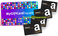 MyGiftCardSquare del valore di 25€ a soli 20€ e permuta in buoni Amazon, Decathlon e dei migliori brand Logo MyGiftCardSquare del valore di 25€ a soli 20€ e permuta in buoni Amazon, Decathlon e dei migliori brand
