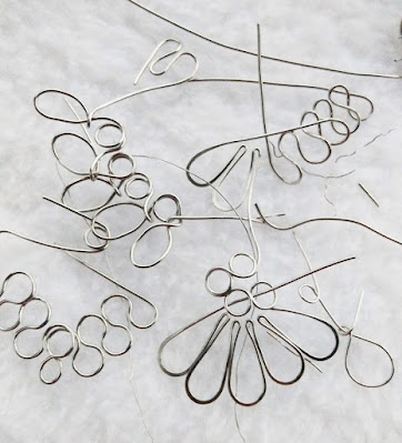 Wasted wires from the failed attempt in making wire earrings