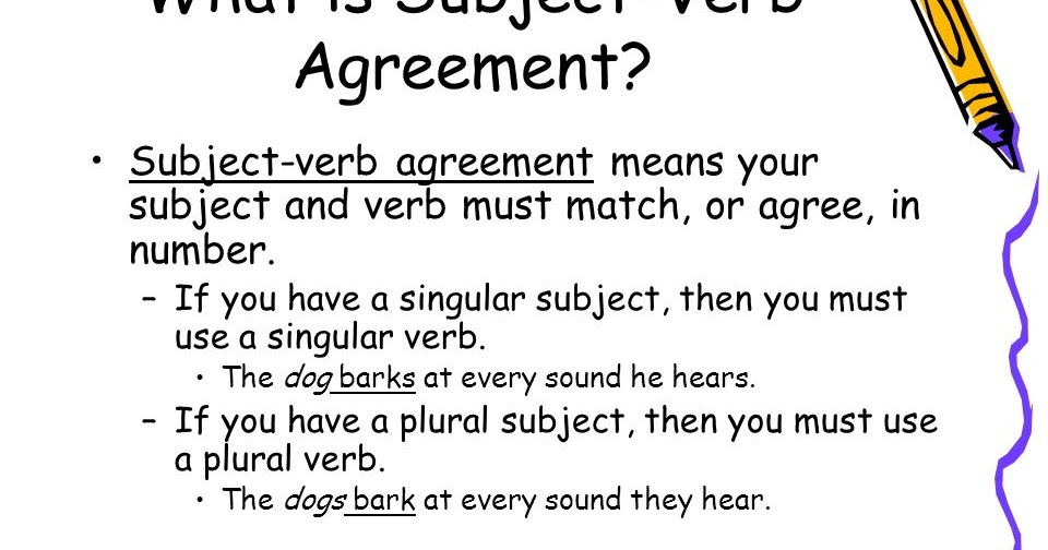 Subject-verb agreement (With example) - English Grammar A To Z