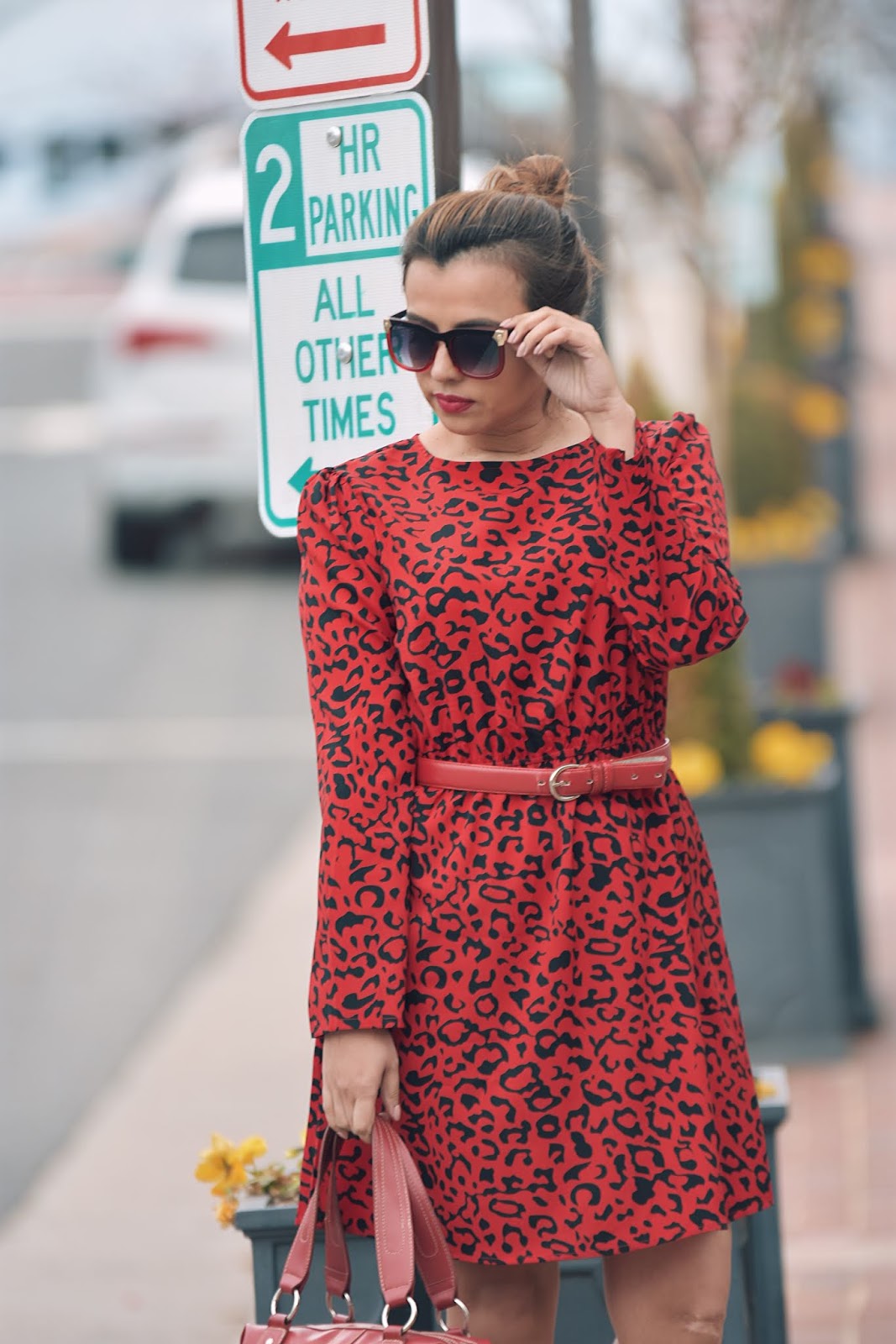 Red Leopard Dress-MariEstilo-look of the day-street style-dcblogger-animalprint-tendencias-vestidos-moda primavera 2019-
