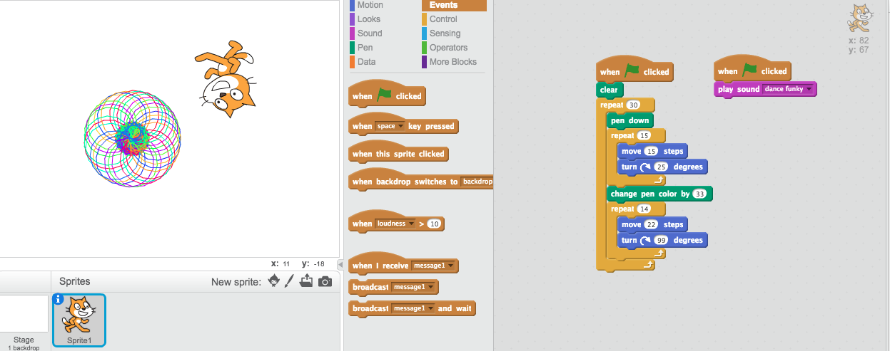 Year Five: Repeating Patterns in Scratch