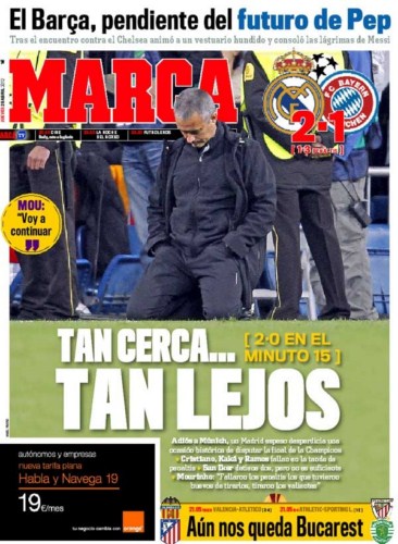 Portada Diario Marca 26 de Abril de 2012