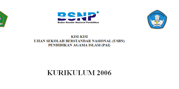 Kisi-Kisi USBN SMA/SMK PAI KTSP