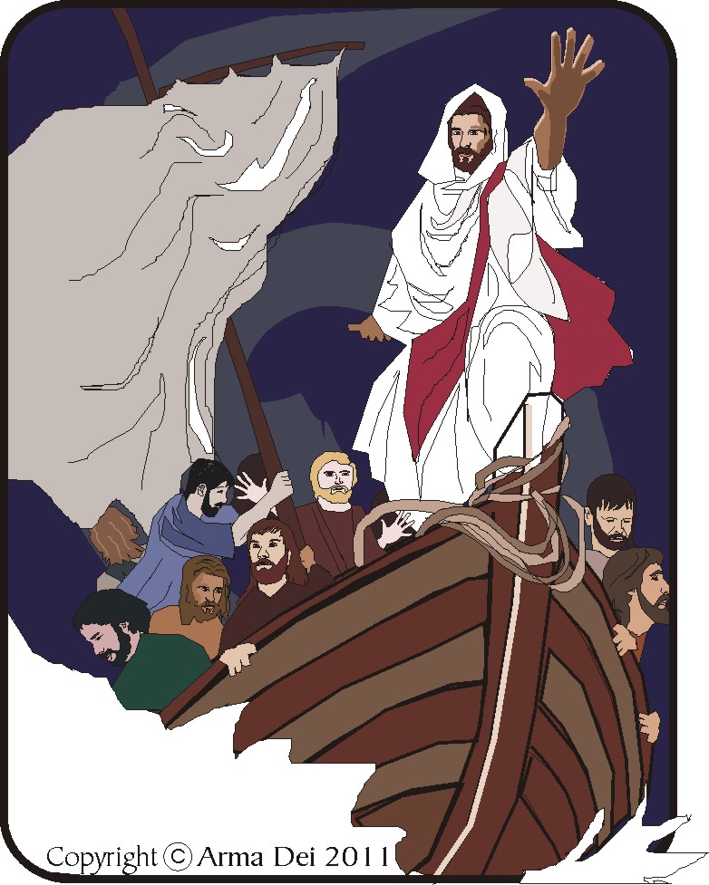 jesus in a boat clipart - photo #29