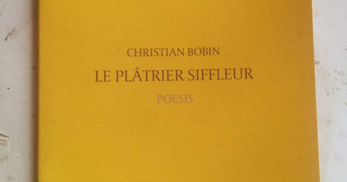Denis Morin, auteur: Le plâtrier siffleur de Christian Bobin