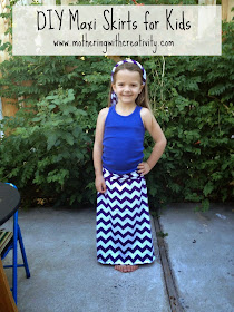 Mothering with Creativity: DIY Maxi Skirts for Kids