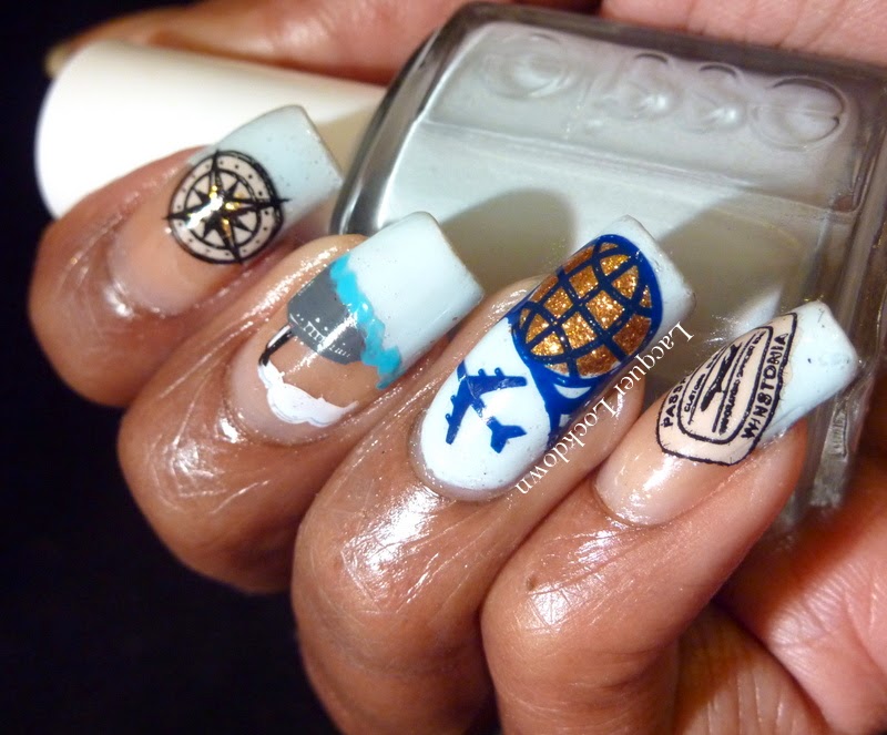 Lacquer Lockdown Travel Nail Art feat Winstonia On The Road Nail Art
