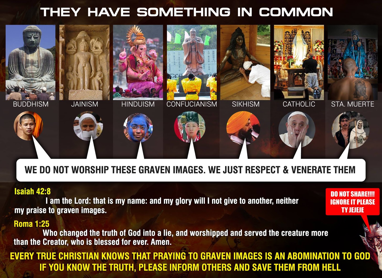 Debunking the False Notion that Idolaters Don't Worship the Image but