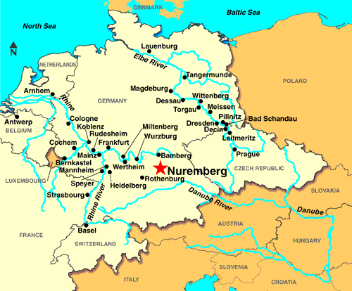 Deutschlandkarte blog: Nürnberg Stadt Karte Regionen Bild