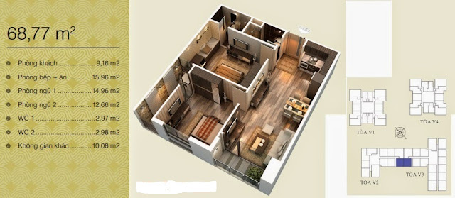Căn 68,77 m2 Căn 68,77 m2