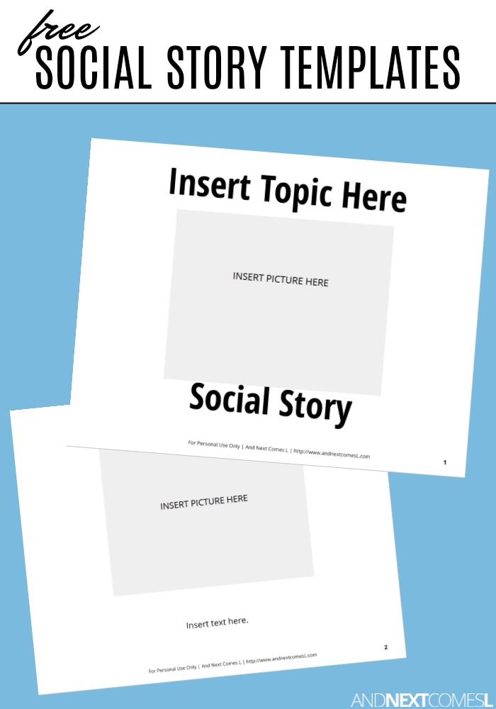 Template Free Printable Social Stories Worksheets