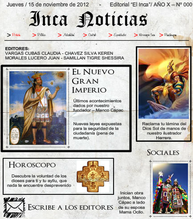 Diarios Históricos - Incas