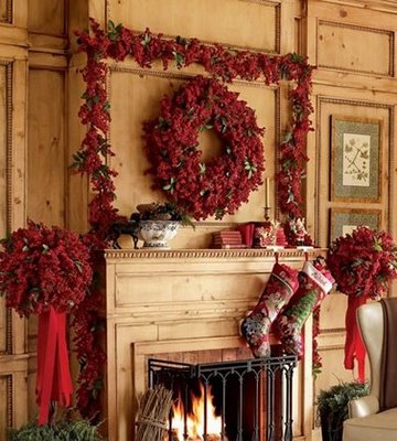 decoration cheminee noel
