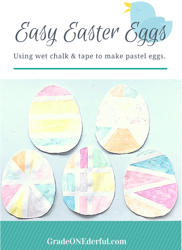 Wet Chalk Easter Eggs Grade Onederful