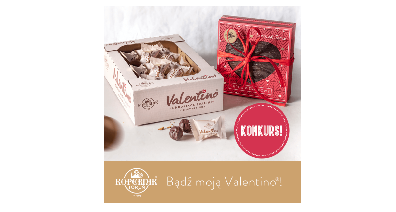 Wygraj zestaw Serc Piernikowych oraz opakowanie Pralin Valentino z Fabryki Cukierniczej Kopernik Konkurs