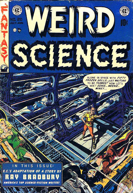 Weird Science v2 #20 ec science fiction comic book cover art by Wally Wood Weird Science v2 #20 ec science fiction comic book cover art by Wally Wood